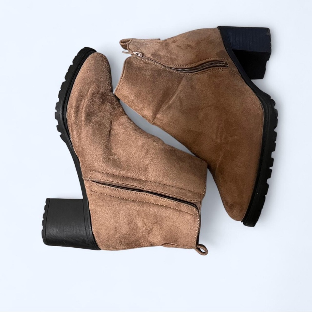 Wild Diva Tan Heeled Boots